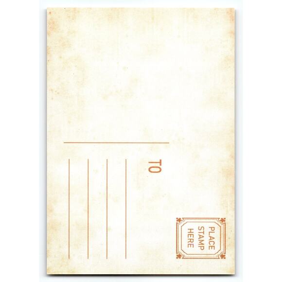 Vintage Christmas Lithograph Postcard Blue Gift Boxes & Holly 5.5x4" - Picture 2 of 2